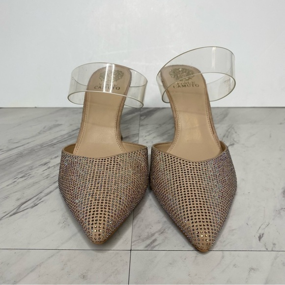 Vince Camuto Kempern Jeweled Heeled Mule 11M - Picture 2 of 14